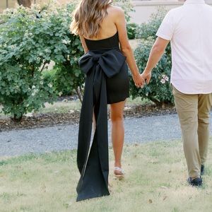 Meshki Black Bow Dress Mini